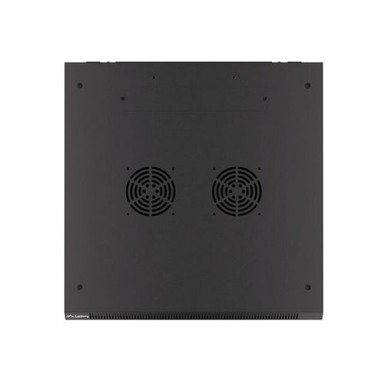 LANBERG Zidni ormar, 19", 27U, 600x600, staklena vrata, crni